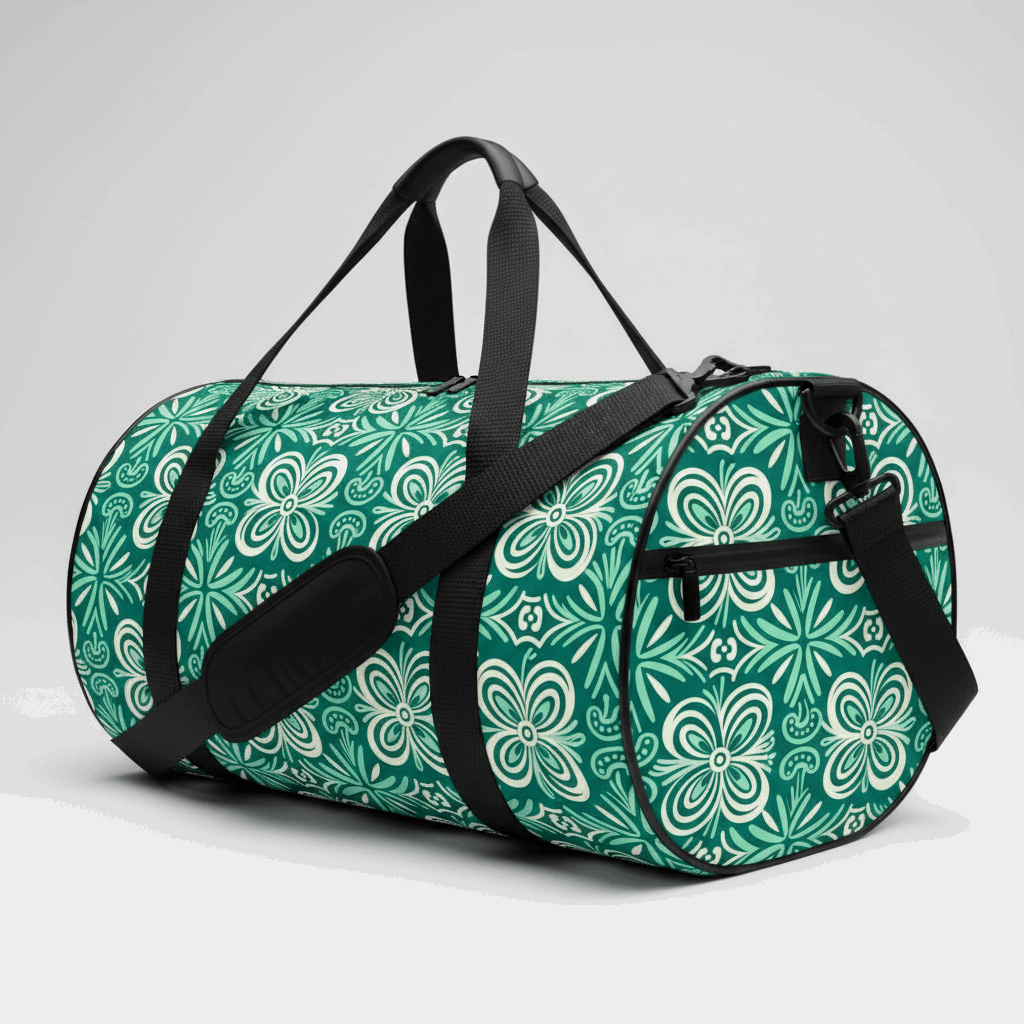 Island Breeze Polynesian Cylindrical Duffle Bag