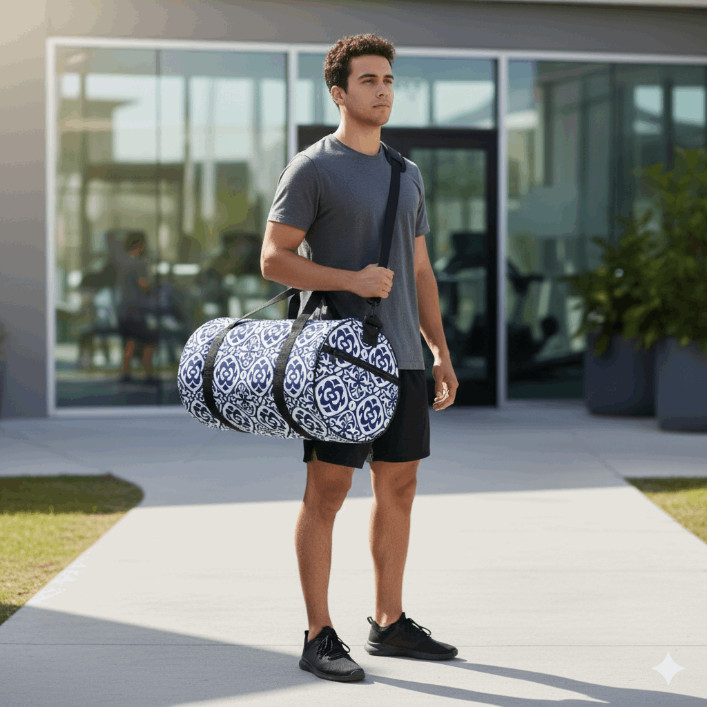 Pacific Crest Polynesian Cylindrical Duffle Bag