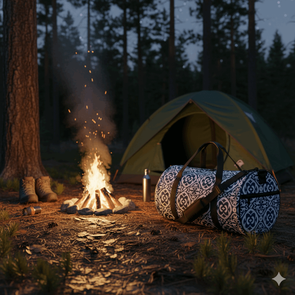 Pacific Crest Polynesian Cylindrical Duffle Bag