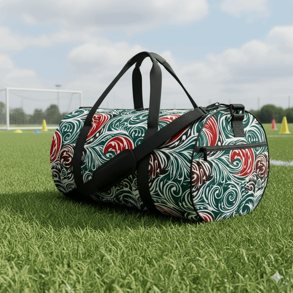 Island Swell Polynesian Cylindrical Duffle Bag