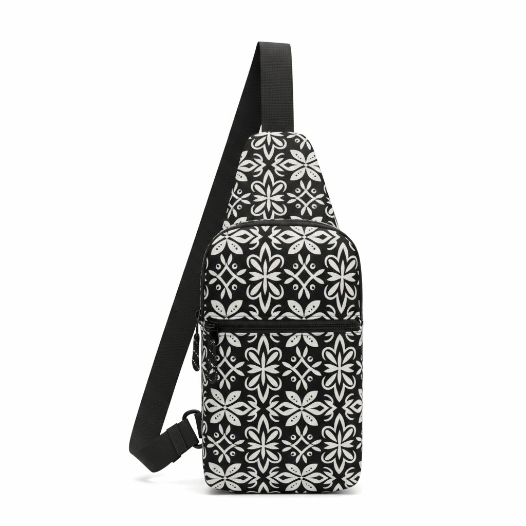 Island Crest Polynesian Crossbody Sling Bag