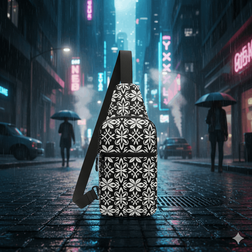 Island Crest Polynesian Crossbody Sling Bag