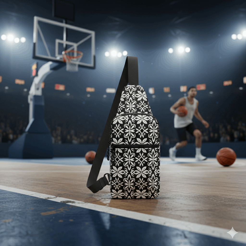 Island Crest Polynesian Crossbody Sling Bag