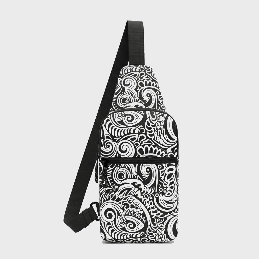 Warrior Tide Polynesian Crossbody Sling Bag