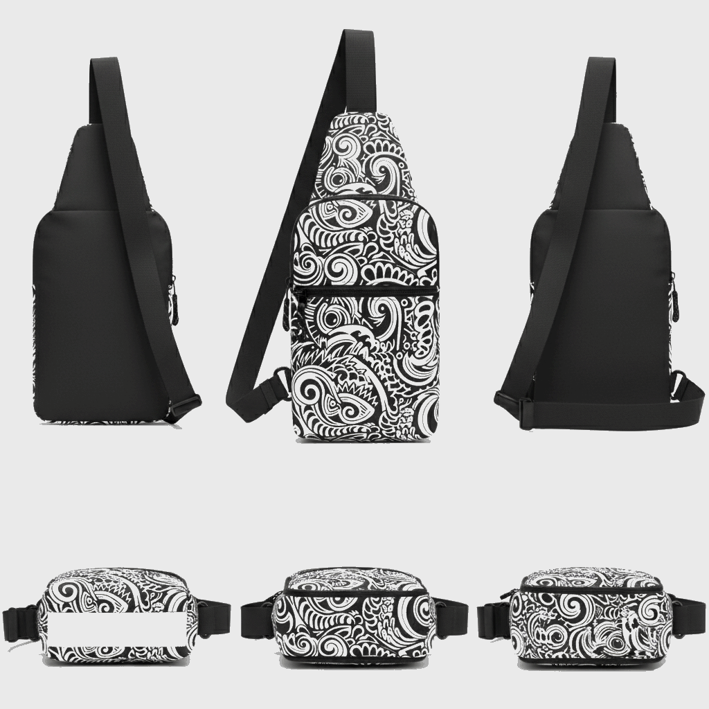 Warrior Tide Polynesian Crossbody Sling Bag