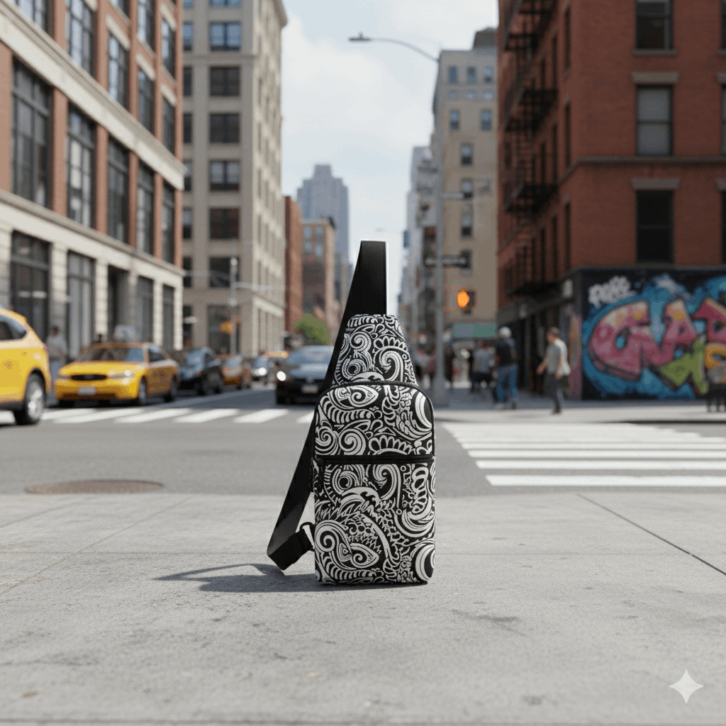 Warrior Tide Polynesian Crossbody Sling Bag