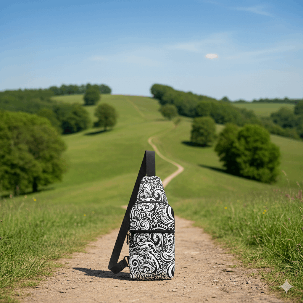 Warrior Tide Polynesian Crossbody Sling Bag