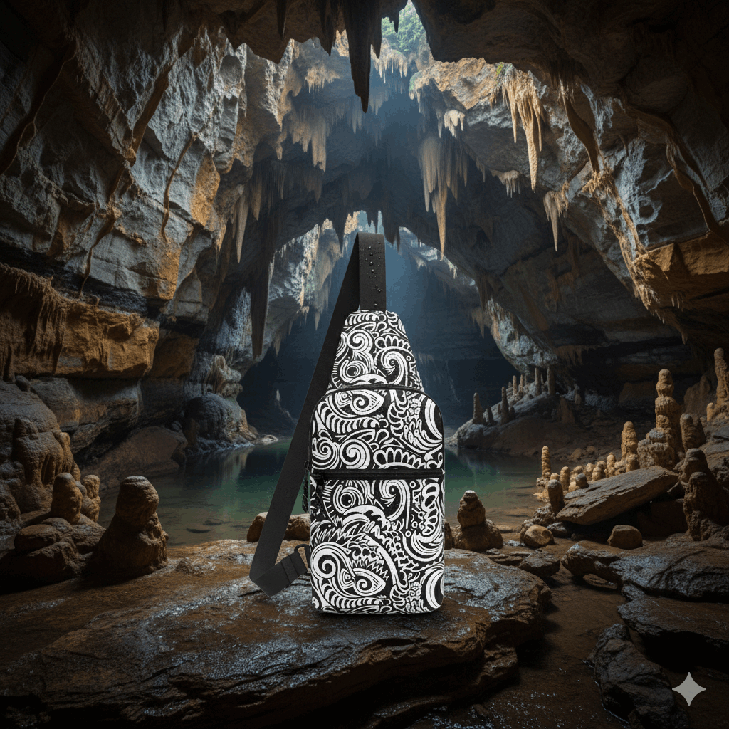 Warrior Tide Polynesian Crossbody Sling Bag