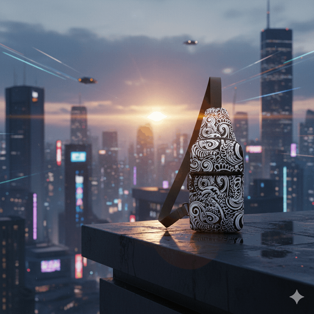 Warrior Tide Polynesian Crossbody Sling Bag