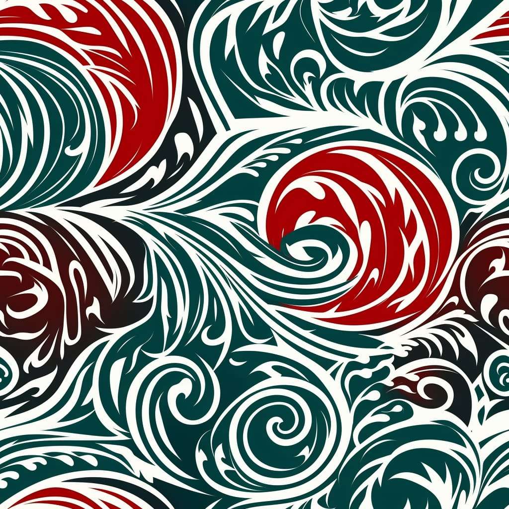 Island Swell Polynesian Cylindrical Duffle Bag