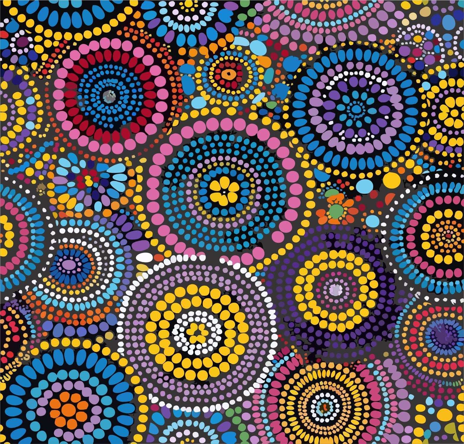 Rainbow Dreaming Aboriginal Cylindrical Duffle Bag