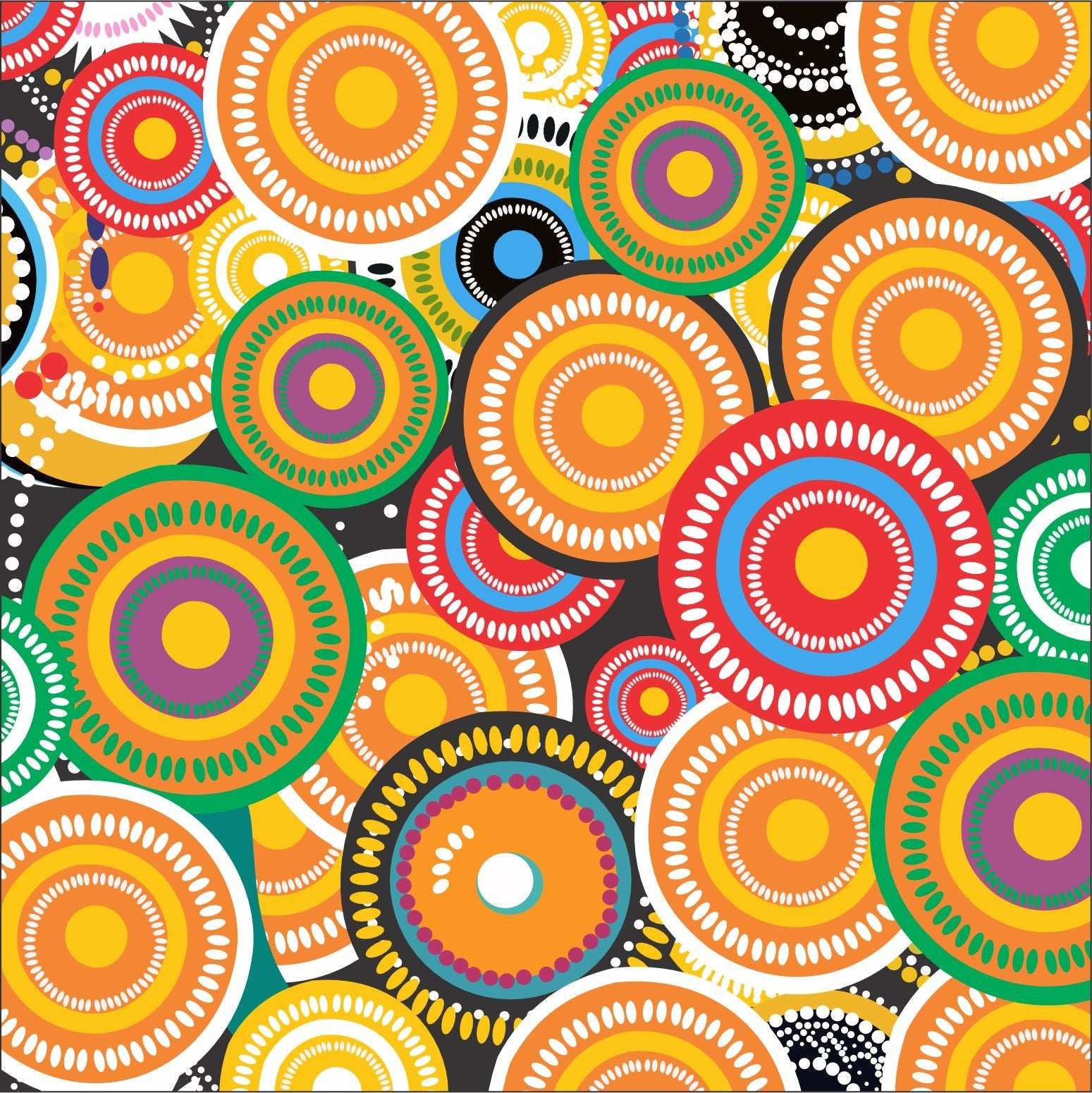 Desert Dream Aboriginal Cylindrical Duffle Bag